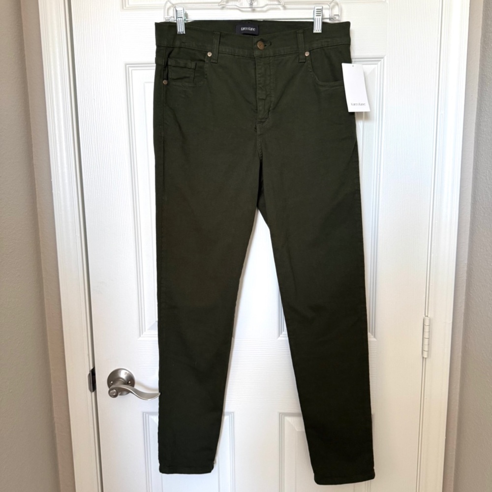 Karen Kane Zuma Cropped Jeans in Olive